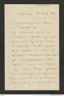 Nachlass Franz Steindachner, Brief von Höhnel an Franz Steindachner (24.08.1905), Inv.Nr. 230.08, Seite 1